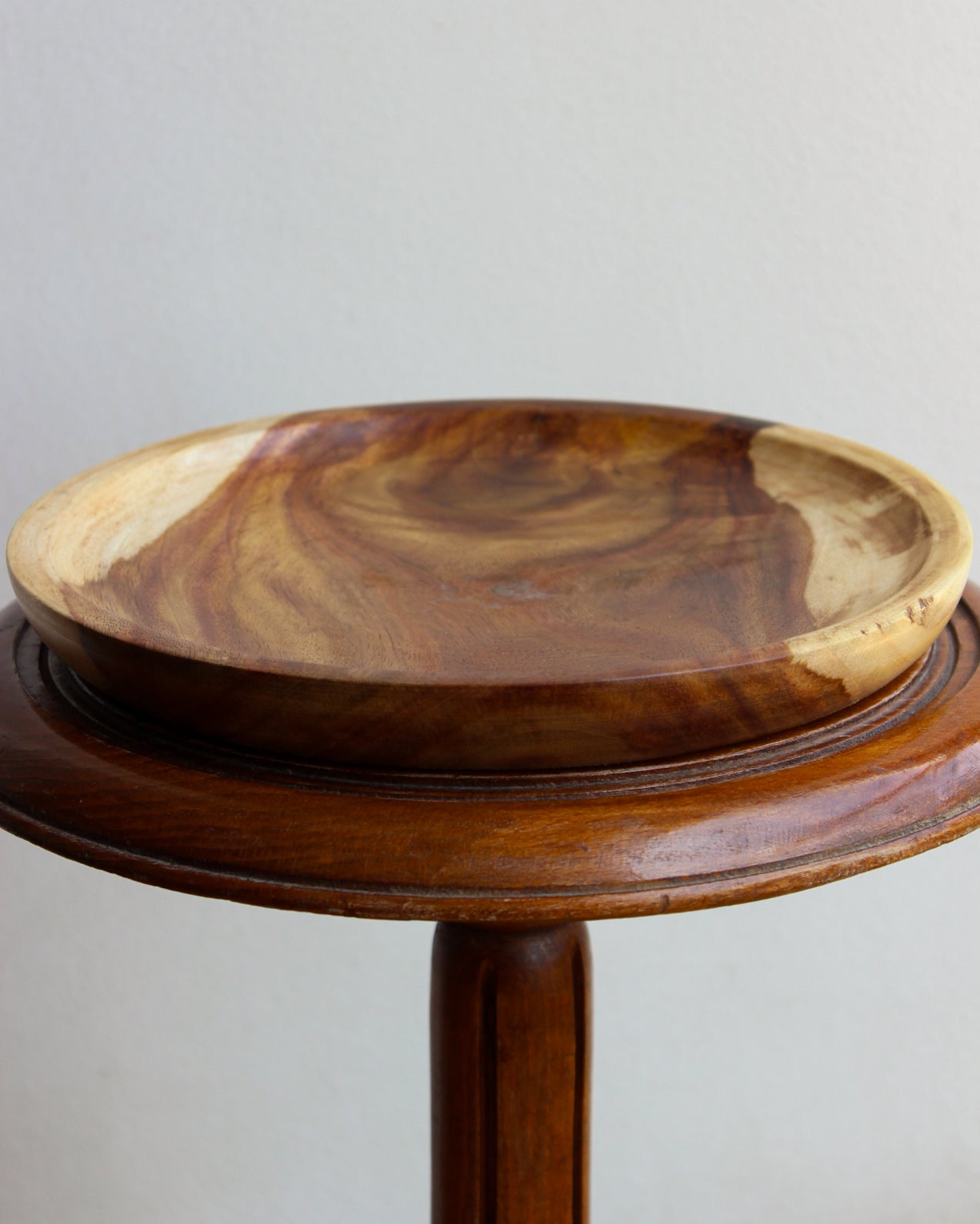 Carved Wood Plates - Set of 3