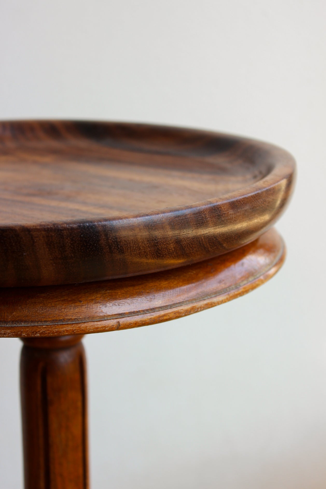 Carved Wood Plates - Set of 3